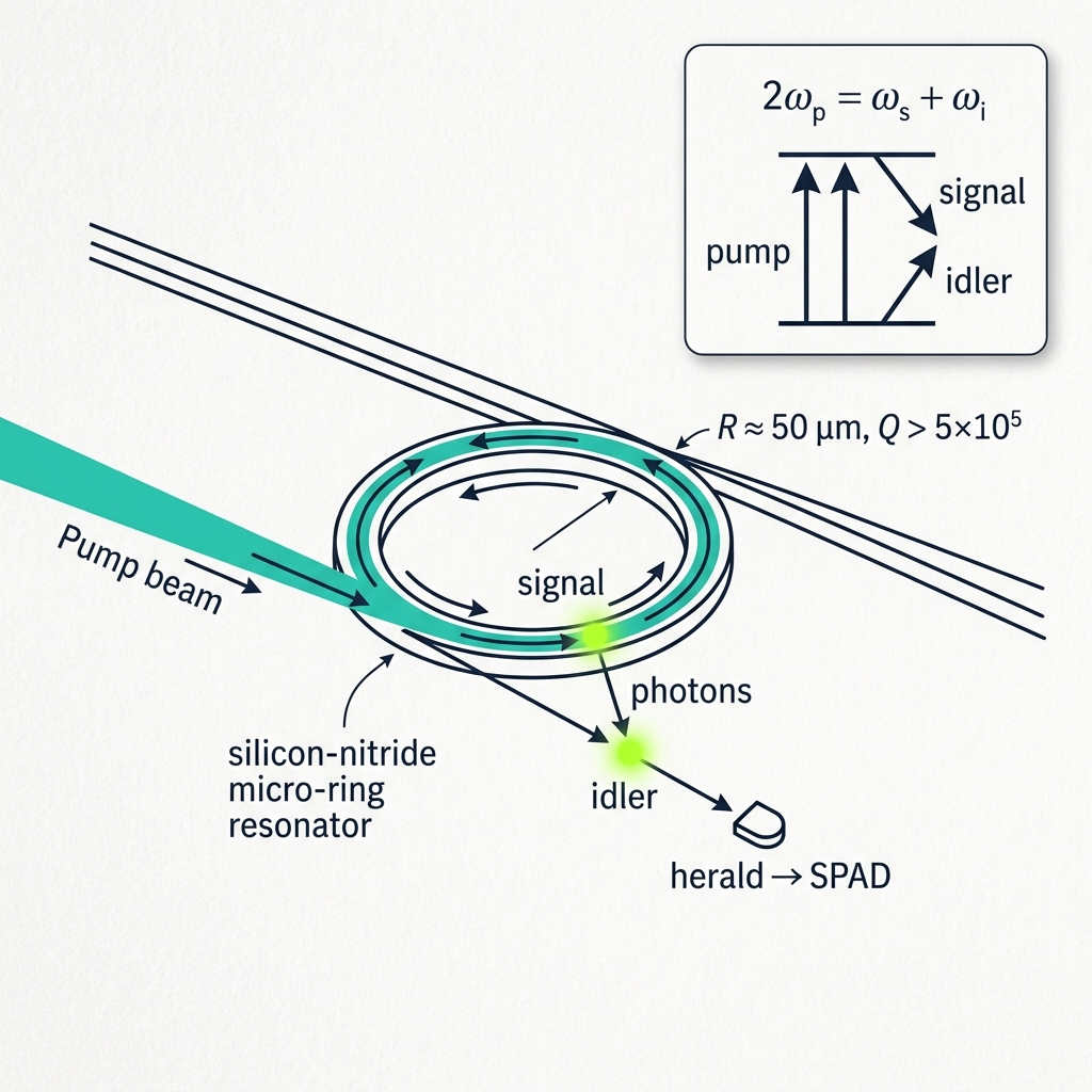SFWM micro-ring resonator