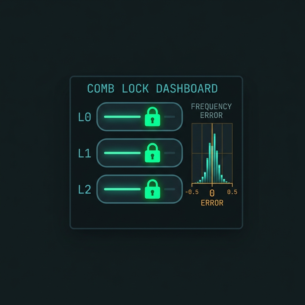 Three-loop comb lock hierarchy dashboard
