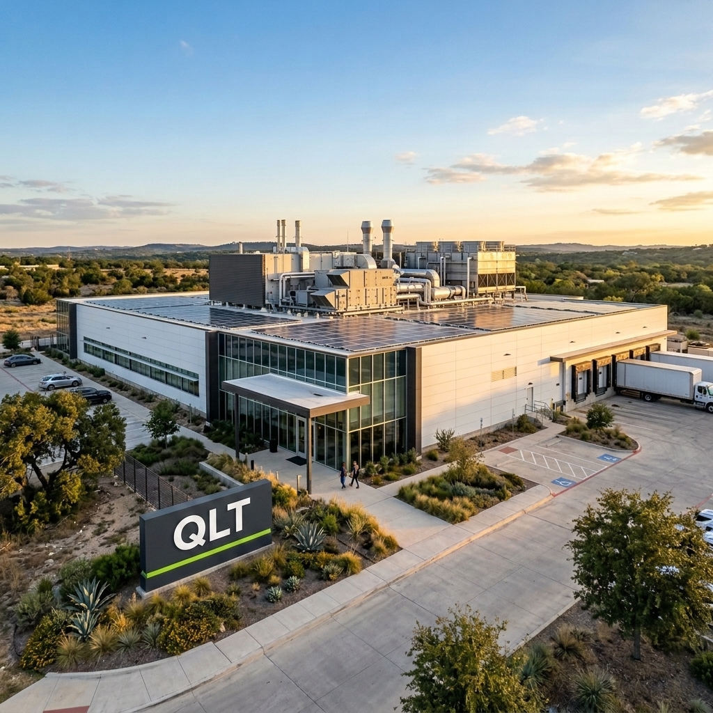 QLT Texas Fabrication Facility — architectural rendering