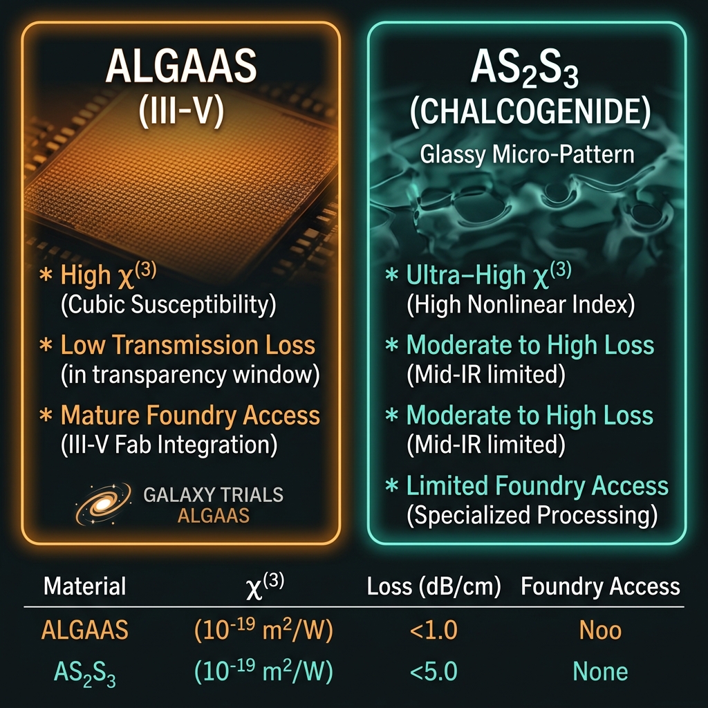 AlGaAs vs As2S3 nonlinear path comparison