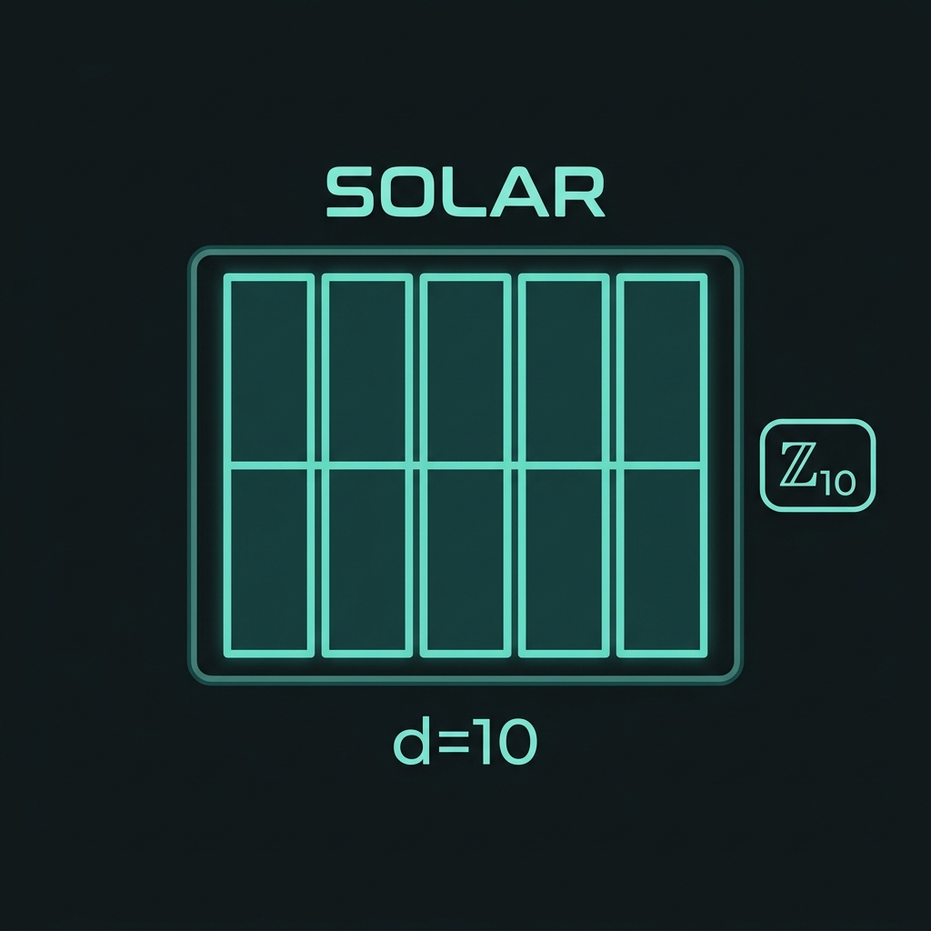 SOLAR base-10 composite qudit chip render