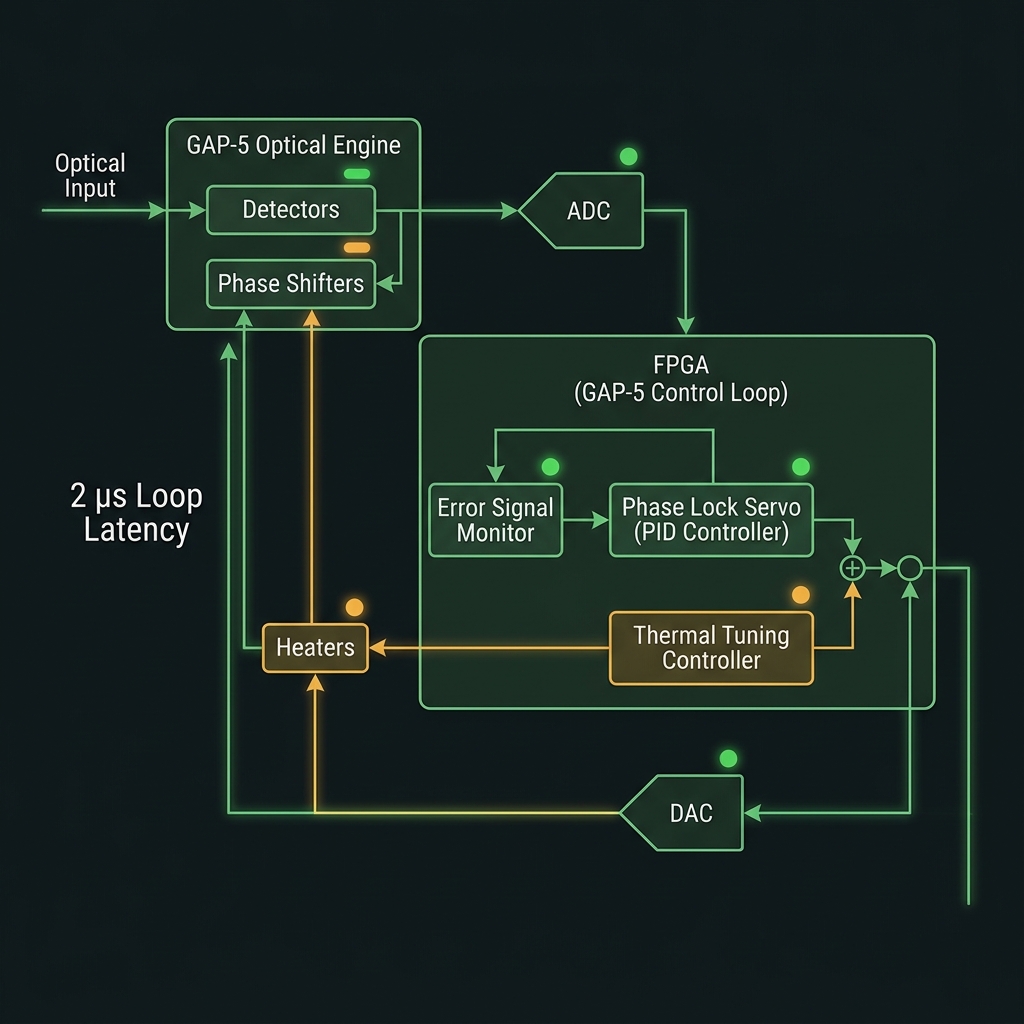 FPGA control loop with GAP5 HOM visibility feedback