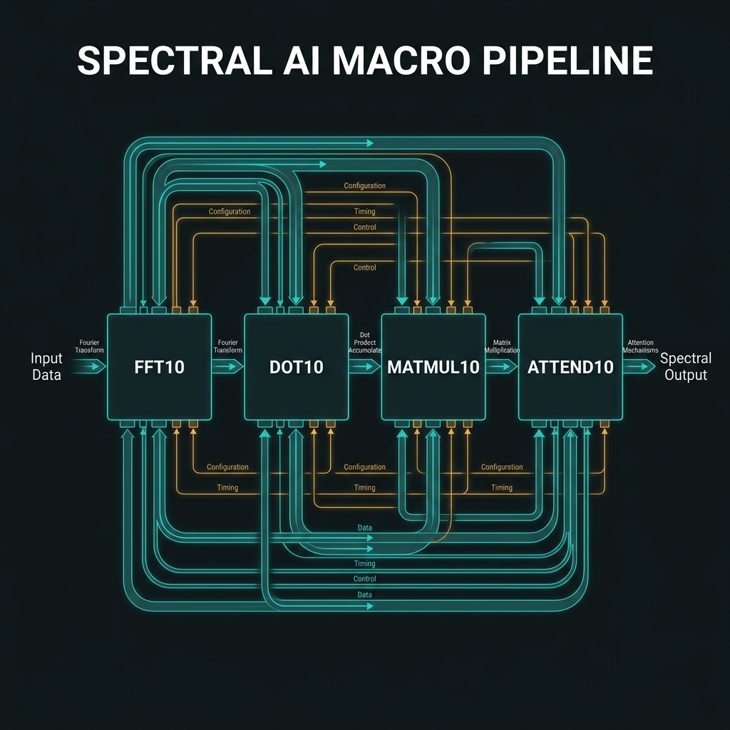 Spectral AI macro pipeline FFT10 DOT10 MATMUL10